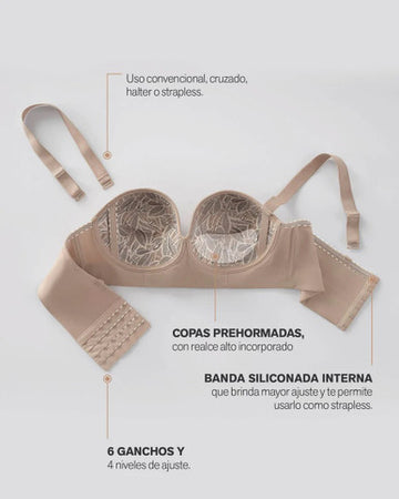 BRASIER BUSTIER BUSTIER 360° DE PERFECCIÓN