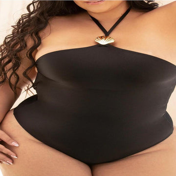 TRAJE DE BAÑO CON AMARRE EN CUELLO