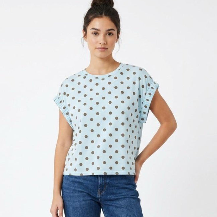 Blusa con puntos marrones - A4733