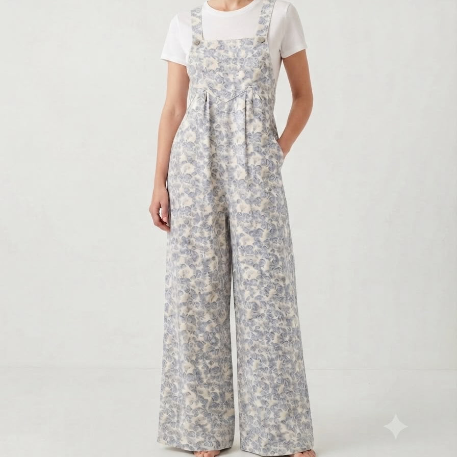 Mameluco floral azul - IB1130H-69