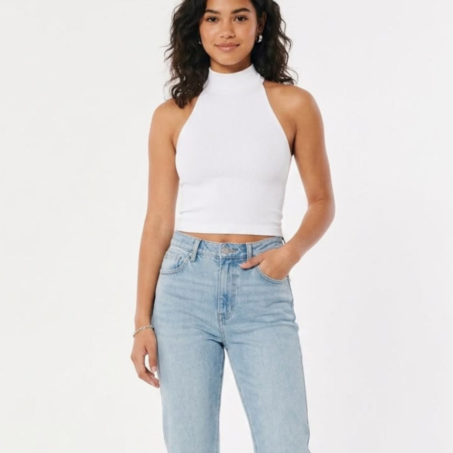 Top cuello alto blanco - 155961074