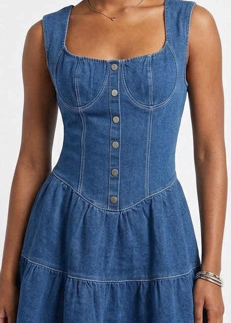 Vestido denim corto - VID50166