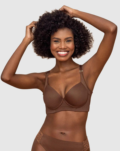 BRASIER DE REALCE SUAVE Y CUBRIMIENTO ALTO EN SISA Y ESPALDA COVER BRA - MESKL11970DD