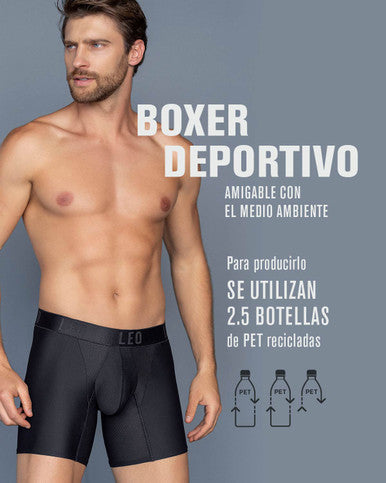 BOXER EN MICROFIBRA CON MALLAS TRANSPIRABLES ELABORADO CON PET RECICLADO