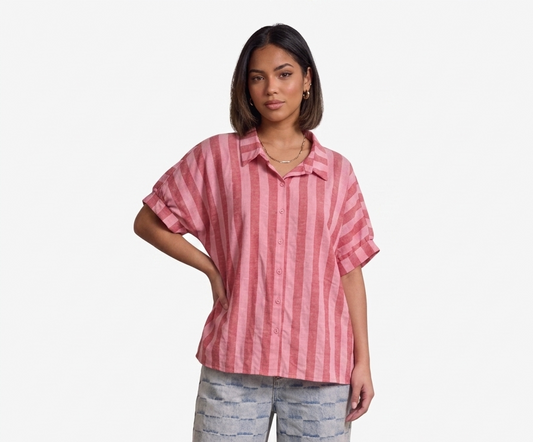 Camisa oversize roja - A4218