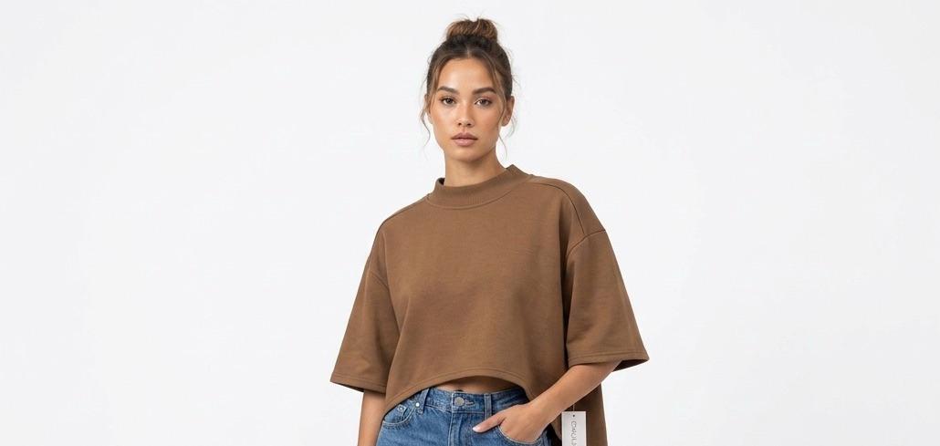 Crop top marrón - BT-25094