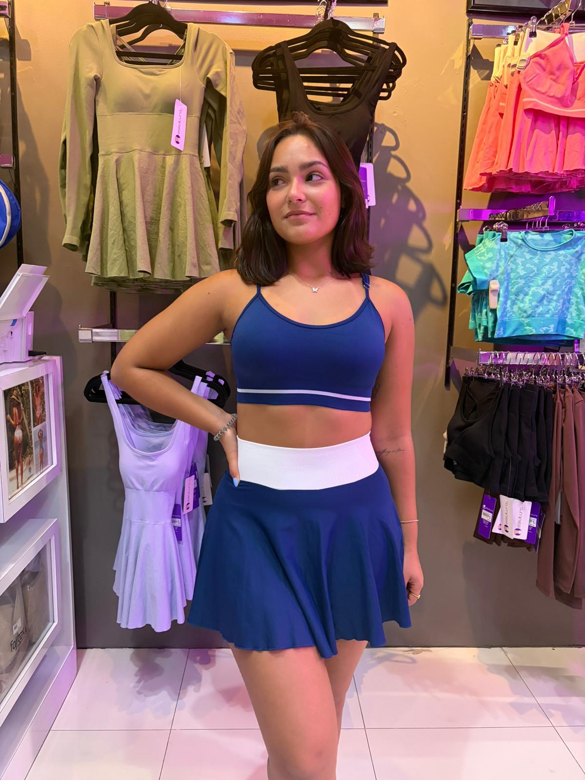Set de tennis top/skort - STS68SET-BLUE