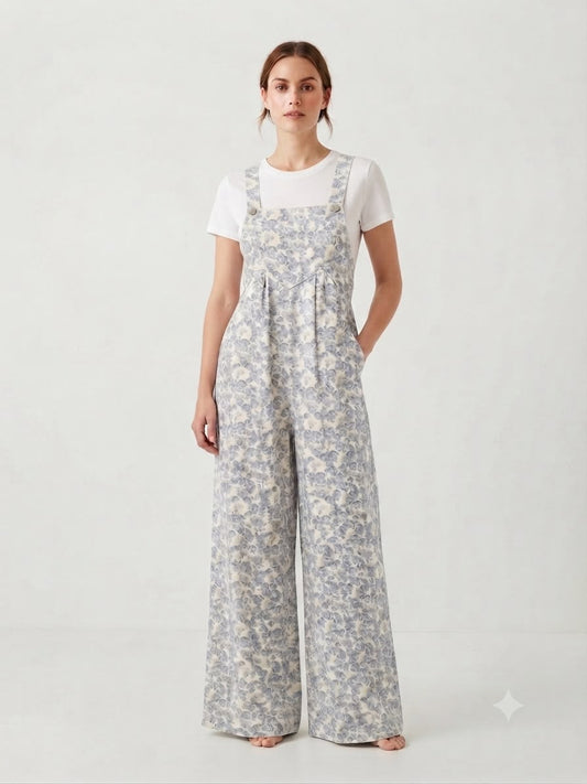 Mameluco floral azul - IB1130H-69