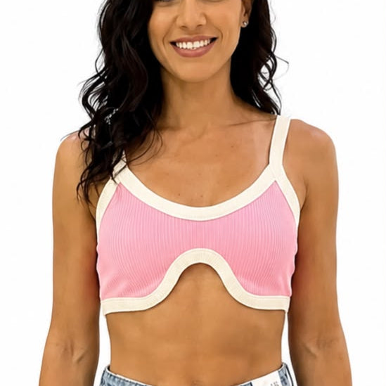Top corto amarillo - 4060-YELLOW