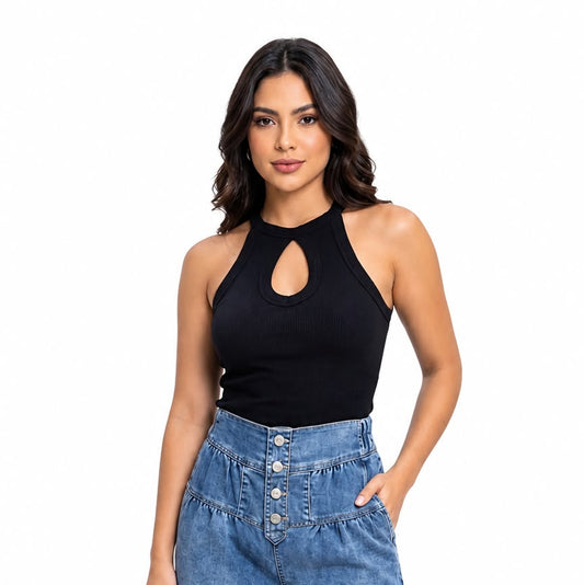 Rib keyhole cami tank - 1273